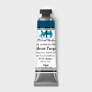 Michael Harding Artist Watercolour 15ml W151 Caribbean Turquoise S1