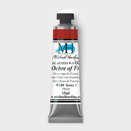 Micheal Harding Artist Watercolour 15ml W160 Red Ochre of France S1
