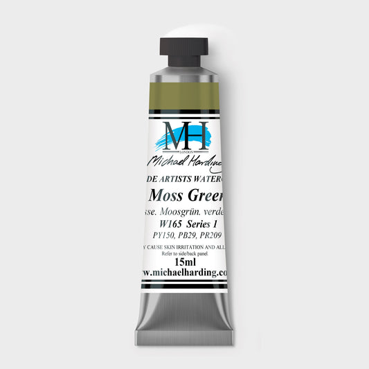 Micheal Harding Artist Watercolour 15ml W165 Moss Green S1