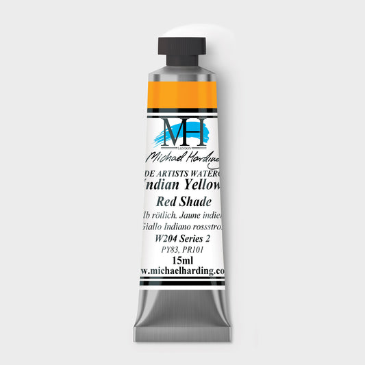 Micheal Harding Artist Watercolour 15ml W204 Indian Yellow Red Shade S2