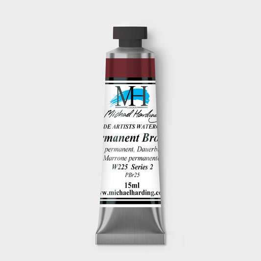 Micheal Harding Artist Watercolour 15ml W225 Permanent Brown S2
