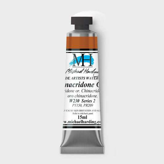 Micheal Harding Artist Watercolour 15ml W230 Quinacridone Gold S2