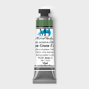 Micheal Harding Artist Watercolour 15ml W232 Italian Green Umber S2