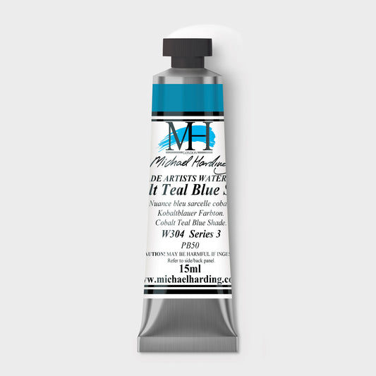 Micheal Harding Artist Watercolour 15ml W304 Cobalt Teal Blue Shade S3