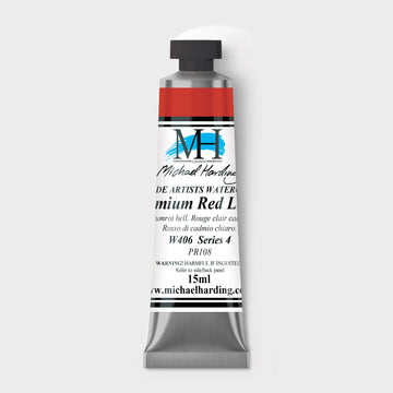 Micheal Harding Artist Watercolour 15ml W406 Cadmium Red Light S4