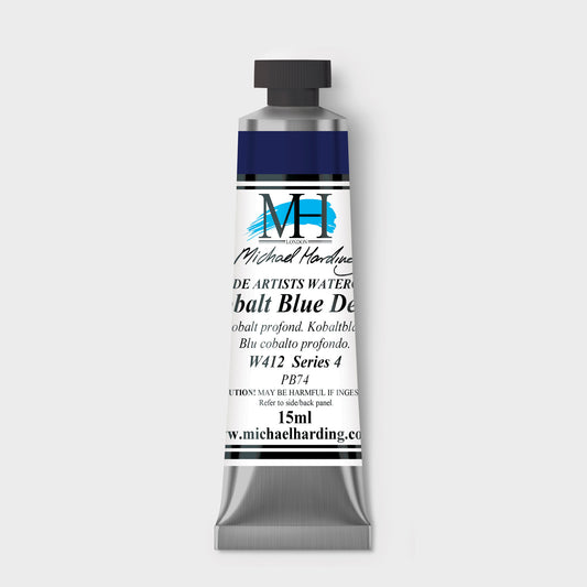 Micheal Harding Artist Watercolour 15ml W412 Cobalt Blue Deep S4
