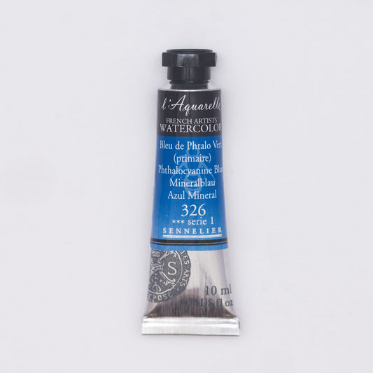 Sennelier l'Aquarelle 10ml Phthalocyanine Blue S1