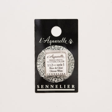 Sennelier l'Aquarelle half pan Chinese White S1