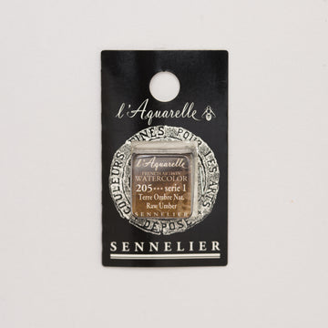 Sennelier l'Aquarelle half pan Raw Umber S1