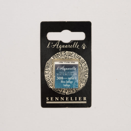 Sennelier l'Aquarelle half pan Indigo S1