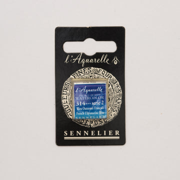 Sennelier l'Aquarelle half pan French Ultramarine Blue S2