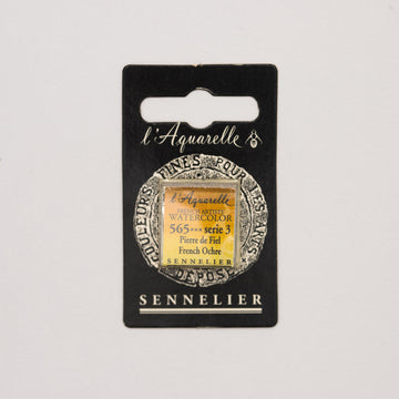 Sennelier l'Aquarelle half pan French Ochre S3