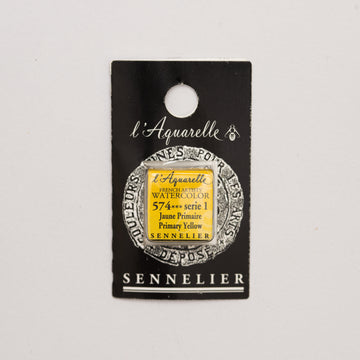 Sennelier l'Aquarelle half pan Primary Yellow S1