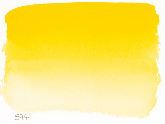 Sennelier l'Aquarelle 574 Primary Yellow half pan S1