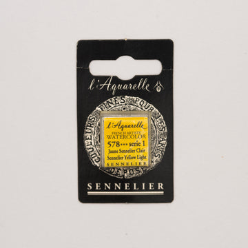 Sennelier l'Aquarelle half pan Sennelier Yellow Light S1