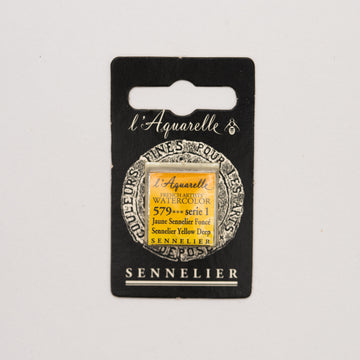 Sennelier l'Aquarelle half pan Sennelier Yellow Deep S1