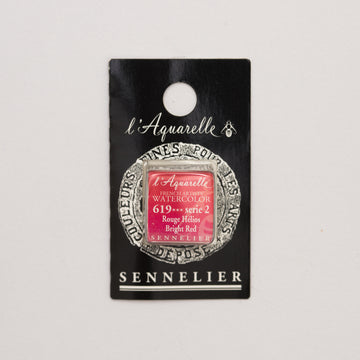 Sennelier l'Aquarelle half pan Bright Red S2