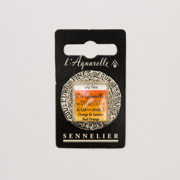 Sennelier l'Aquarelle half pan Red Orange S3