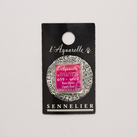 Sennelier l'Aquarelle 659 Opera Rose half pan S2