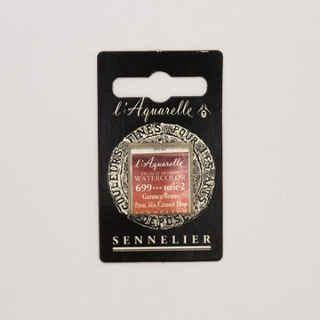 Sennelier l'Aquarelle half pan Permanent Alizarin Crimson Deep S2