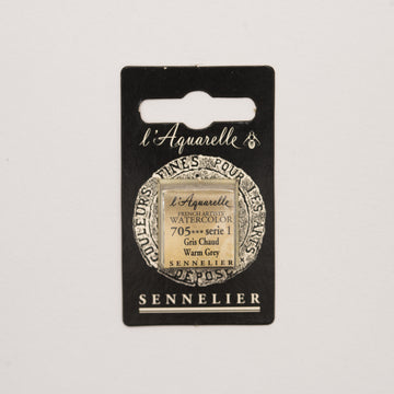 Sennelier l'Aquarelle 705 Warm Grey half pan S1