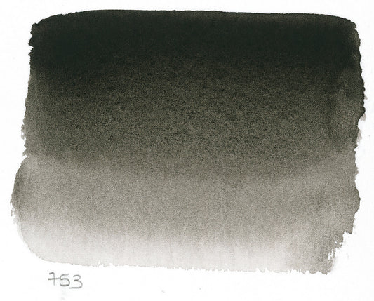 Sennelier l'Aquarelle 753 Lamp Black half pan S1