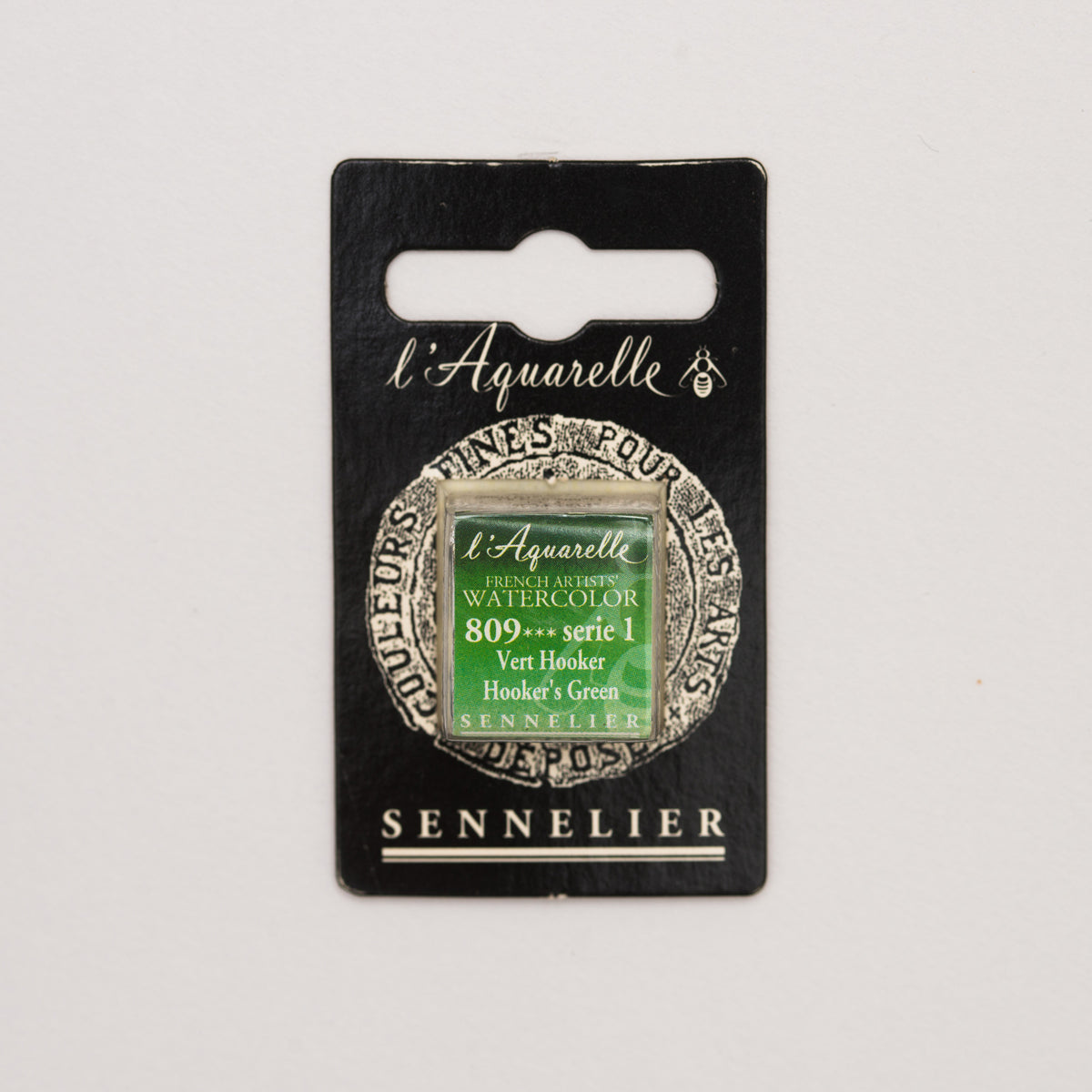 Sennelier l'Aquarelle half pan Hooker's Green S1