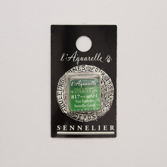 Sennelier l'Aquarelle 817 Sennelier Green half pan S1