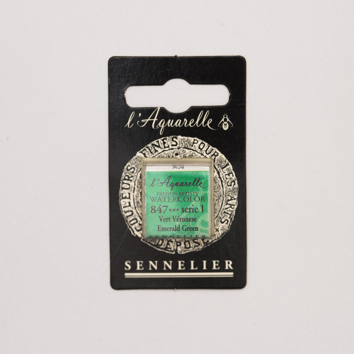 Sennelier l'Aquarelle half pan Emerald Green S1