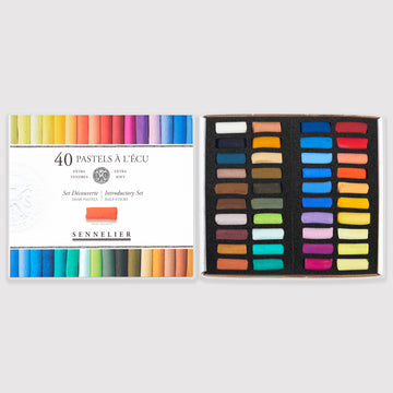 Sennelier soft pastels 'A l'écu' set of 40 half pastels