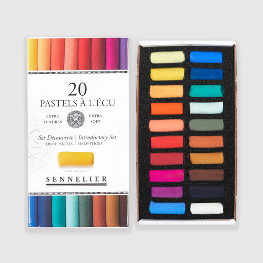 Sennelier soft pastels 'A l'écu' set 20 half pastels