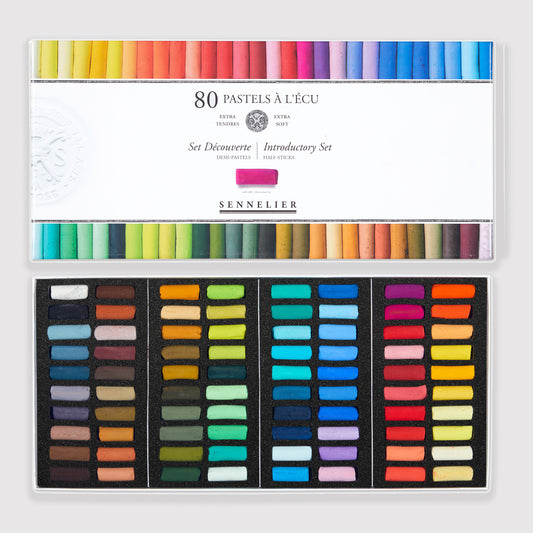 Sennelier soft pastels 'A l'écu' set 80 half pastels