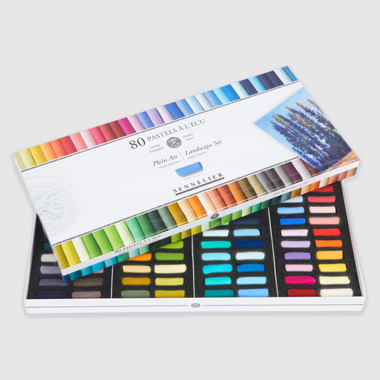 Sennelier soft pastels 'A l'écu' set 80 half pastels plein air