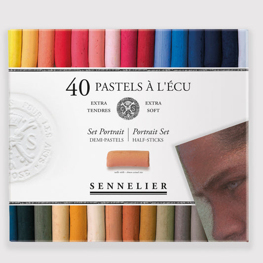 Sennelier soft pastels 'A l'écu' set 40 half pastels Portrait