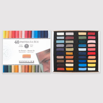 Sennelier soft pastels 'A l'écu' set 40 half pastels Portrait