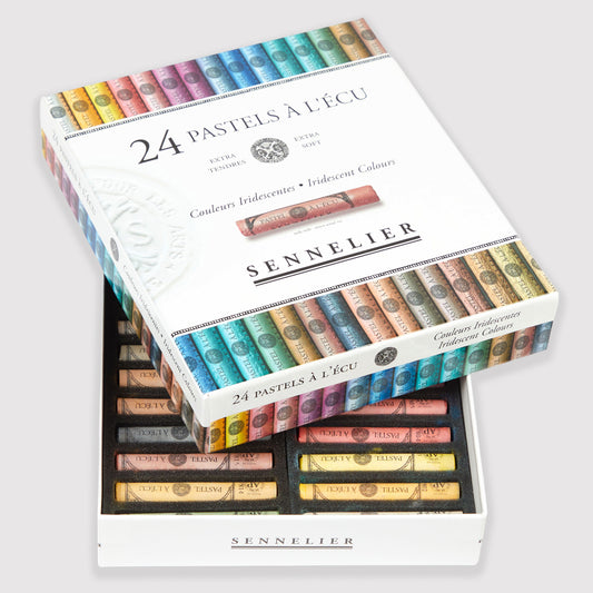 Sennelier weiche Pastellkreide 'A l'écu' Set 24 schillernd