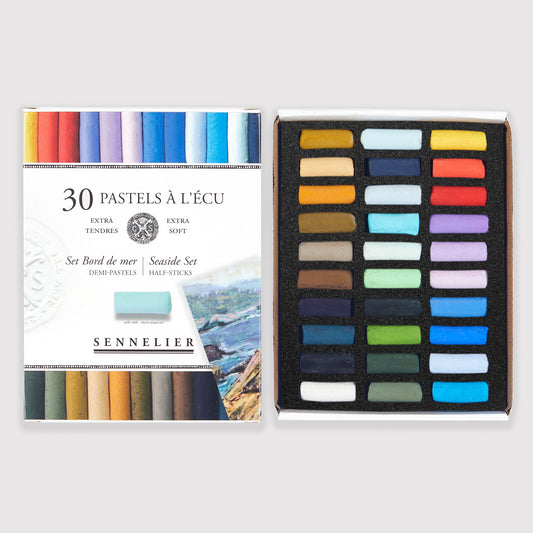 Sennelier soft pastels 'A l'écu' set 30 half pastels Seaside