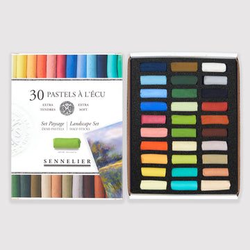 Sennelier soft pastels 'A l'écu' set of 30 half pastels Landscape