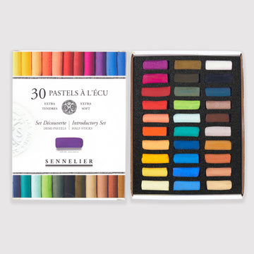 Sennelier soft pastels 'A l'écu' set of 30 half pastels Assorted