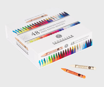 Set of 48 assorted half Sennelier Pastel Pencils