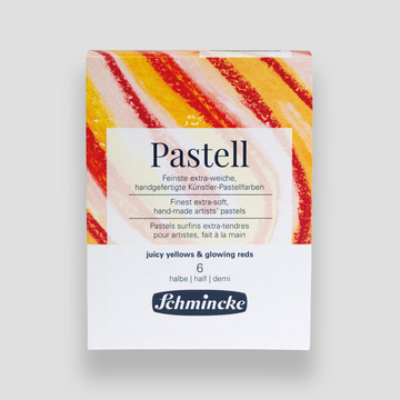 Schmincke Pastel Set 6 half pastels Juicy Yellows & Glowing Reds