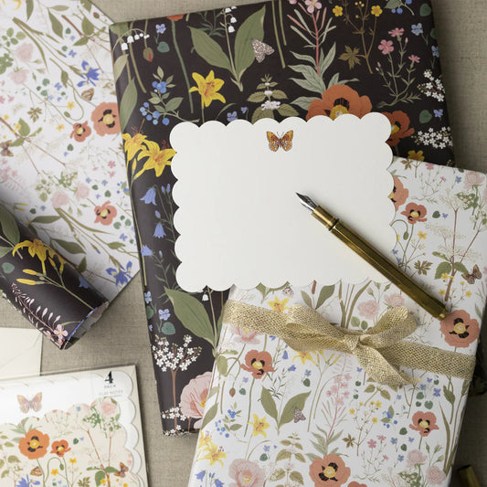 Wild Flowers notecard set van 4 by Botanica Paper co.