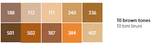 Canson Mi-Teintes® A3 160g Bruine tinten 10 vel