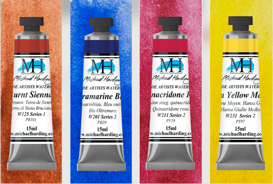 Michael Harding Artist Watercolour 15ml Set 4 Brienne Brown Intro