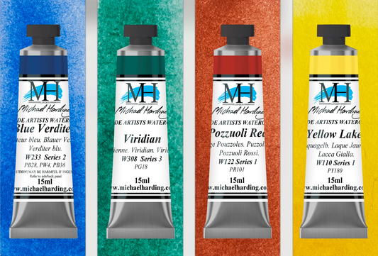 Michael Harding Artist Watercolour 15ml Set 4 Atmospheric