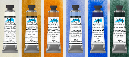 Michael Harding Artist Watercolour 15ml Set 6 MH Primary