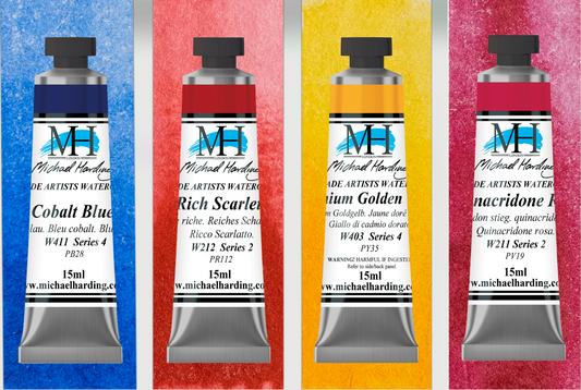 Michael Harding Artist Watercolour 15ml Set 4 Promised Land