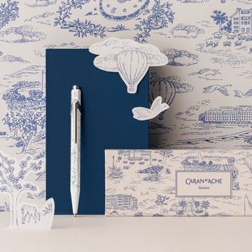 Caran 'd Ache XMAS 2026 849 Ballpoint pen White Toile de Jouy