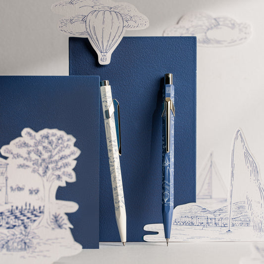 Caran 'd Ache XMAS 2026 849 Writing set Ballpoint pen + Mechanical Pencil Toile de Jouy