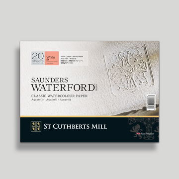 St. Cuthberts Saunders Waterford Hot pressed Wit 300g 26x18cm 20 vel